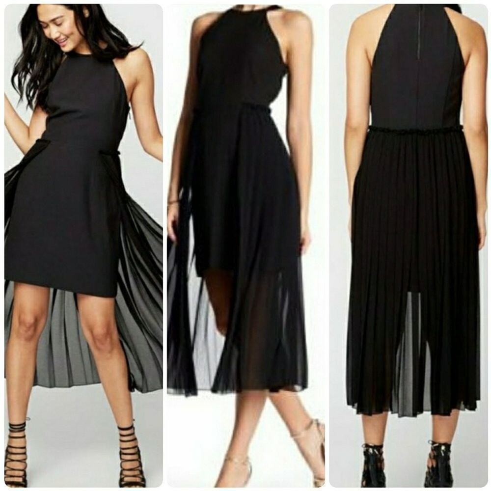 Rachel Rachel Roy Women's Pleated Chiffon Overlay - Picture 1 of 8